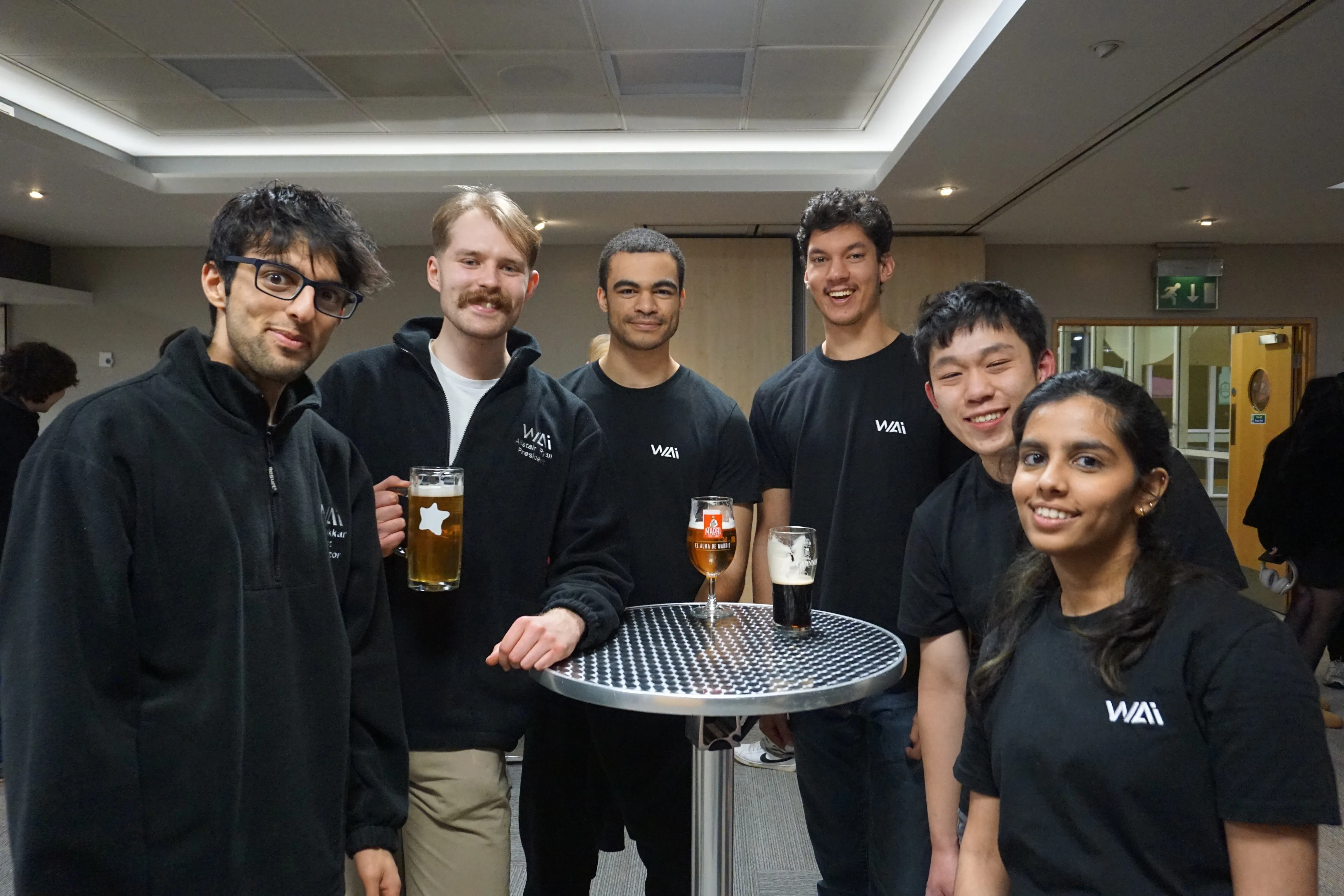 A group of society members at a social event